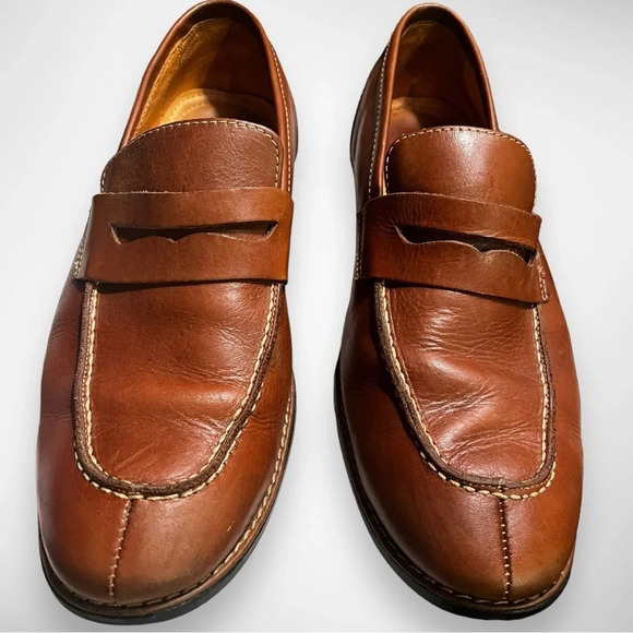 SANDRO MOSCOLONI Men's Murray Moccasin Toe Penny Strap Slip-On Shoes 9M… - Picture 4 of 10